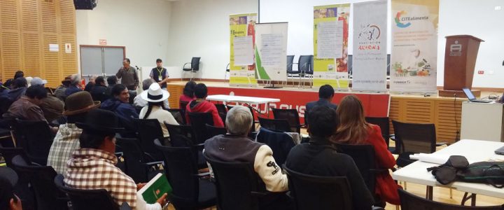 CITEalimenta participa en el I Encuentro Nacional de Organizaciones de Productores de Granos Andinos